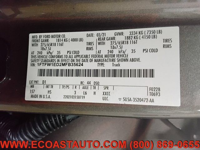 Used 2021 Ford F150 Lariat w/ Equipment Group 502A High AWD/4WD image 16