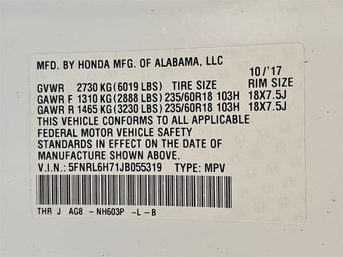 Used 2018 Honda Odyssey EX-L image 37