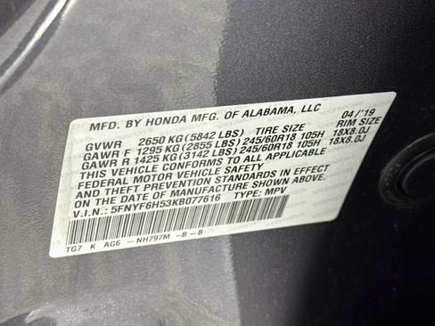 Certified 2019 Honda Pilot EX-L image 33