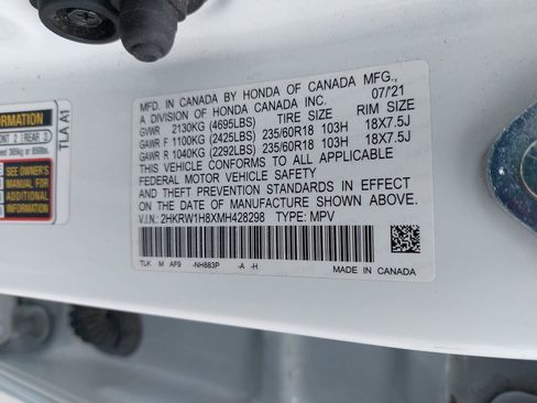 Used 2021 Honda CR-V EX-L image 11