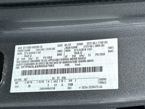 Used 2024 Ford F150 XLT w/ Equipment Group 302A MID AWD/4WD image 27