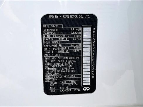 Used 2021 INFINITI QX50 Essential w/ Convenience Package FWD image 34