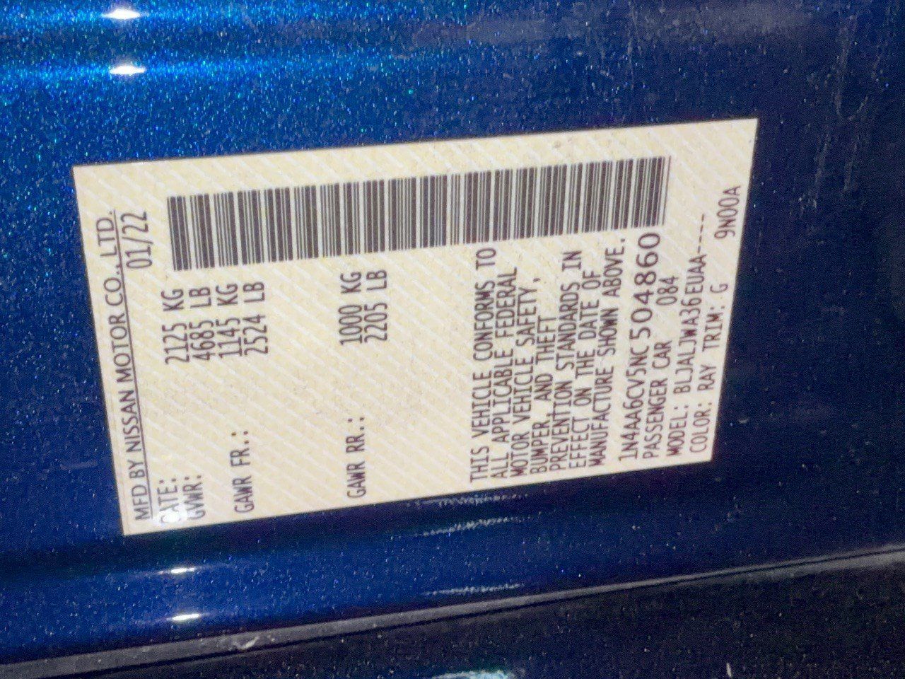 Used 2022 Nissan Maxima SV w/ Floor Mat Group FWD image 31