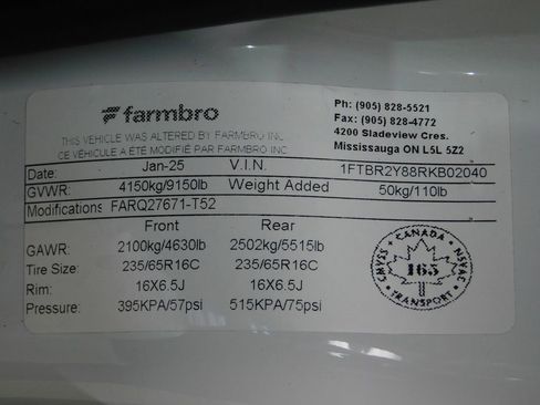 Used 2024 Ford Transit 250 Low Roof AWD w/ Exterior Upgrade Package image 95