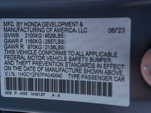 Certified 2023 Honda Accord EX-L image 30