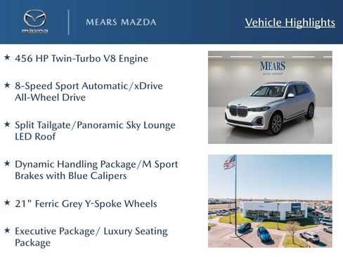 Used 2020 BMW X7 xDrive50i w/ Dynamic Handling Package AWD/4WD image 2