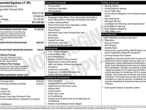 Used 2019 Chevrolet Equinox LT w/ Driver Convenience Package FWD image 54