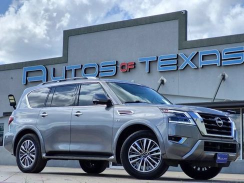 Used 2021 Nissan Armada SL w/ Captain's Chairs Package RWD image 1