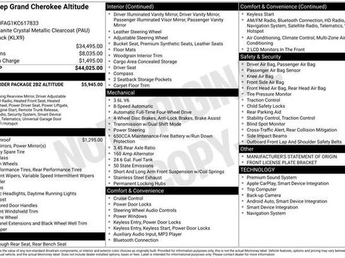 Used 2019 Jeep Grand Cherokee Altitude image 13