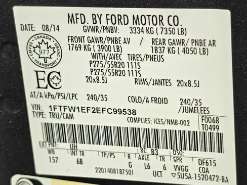 Used 2014 Ford F150 FX4 w/ Equipment Group 402A Luxury AWD/4WD image 56
