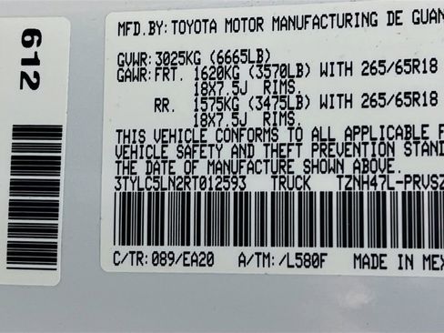 Certified 2024 Toyota Tacoma TRD Sport w/ TRD Sport Premium Package image 28