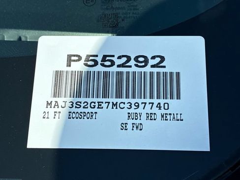 Used 2021 Ford EcoSport SE FWD image 30