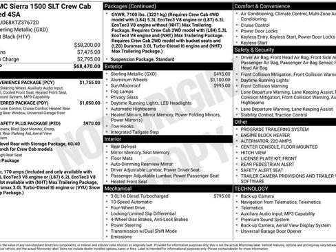 New 2026 GMC Sierra 1500 SLT w/ SLT Convenience Package AWD/4WD image 50