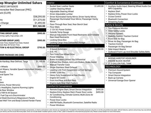 Used 2018 Jeep Wrangler Unlimited Sahara w/ Cold Weather Group image 3