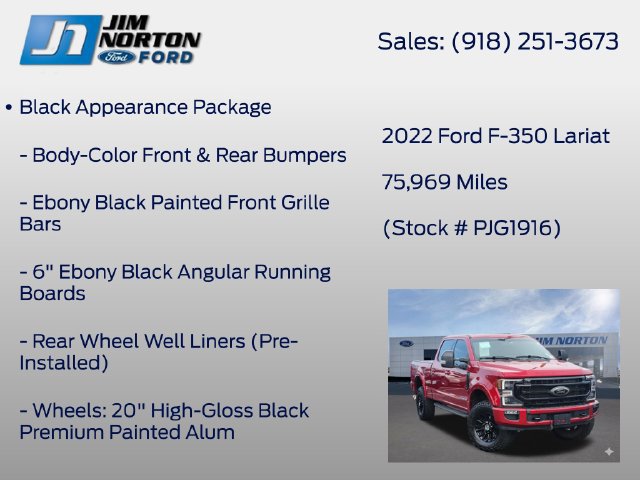 Used 2022 Ford F350 Lariat w/ Tremor Off-Road Package AWD/4WD image 11