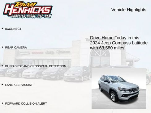 Used 2024 Jeep Compass Latitude AWD/4WD image 4