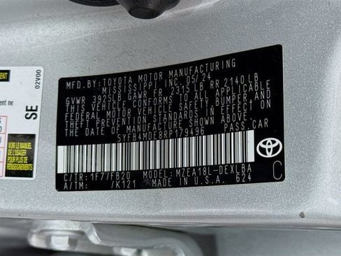 Certified 2024 Toyota Corolla LE FWD image 31