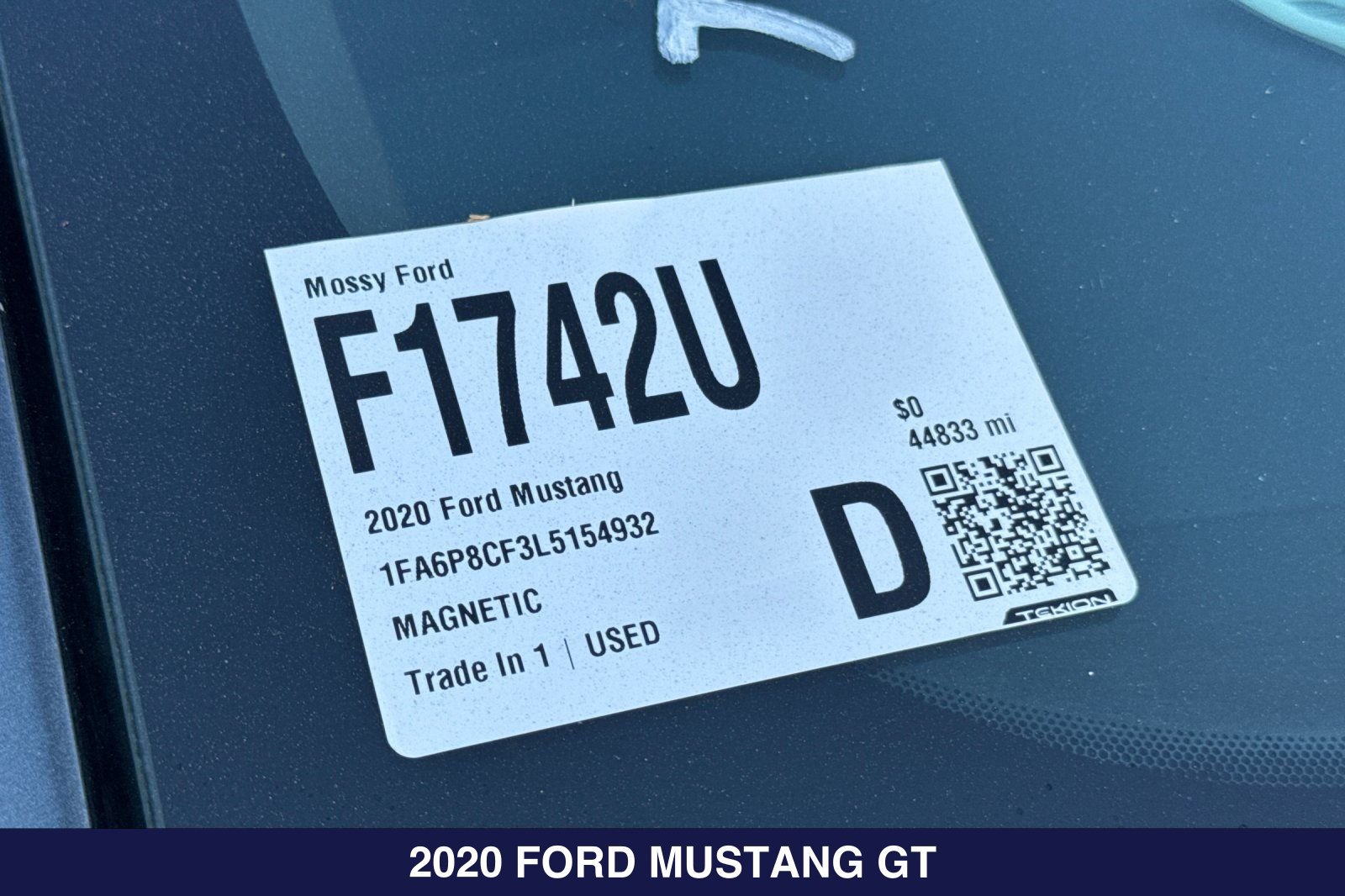 Used 2020 Ford Mustang GT w/ GT Performance Package RWD image 2