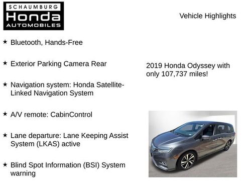 Used 2019 Honda Odyssey Elite image 7