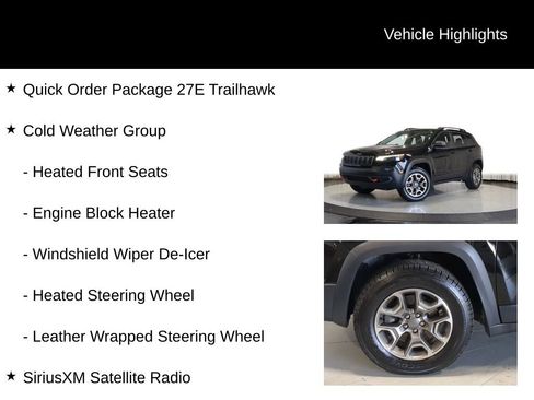 Used 2020 Jeep Cherokee Trailhawk w/ Cold Weather Group AWD/4WD image 7