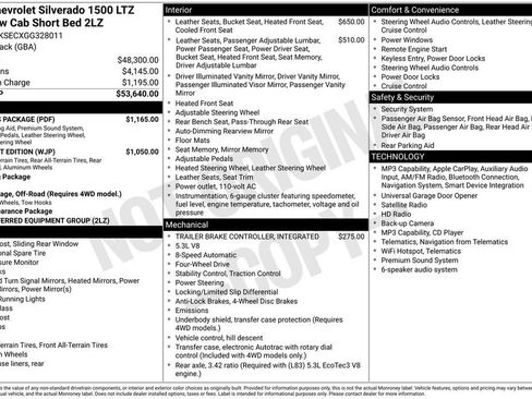 Used 2016 Chevrolet Silverado 1500 LTZ Z71 w/ LTZ Plus Package AWD/4WD image 4