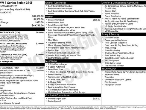 Used 2024 BMW 330i Sedan w/ Convenience Package RWD image 6