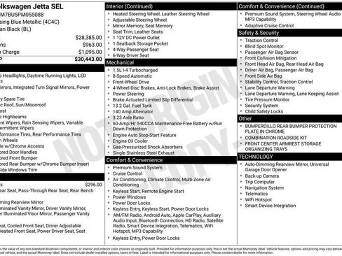 Certified 2023 Volkswagen Jetta SEL FWD image 25