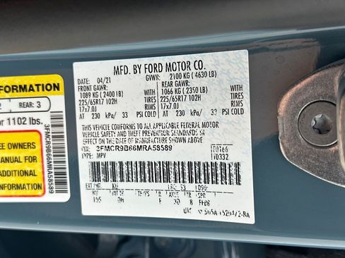 Certified 2021 Ford Bronco Sport Big Bend AWD/4WD image 34