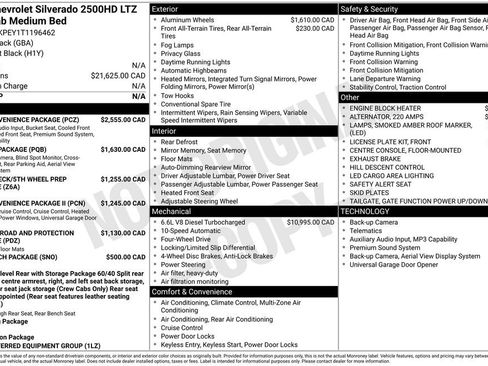 New 2026 Chevrolet Silverado 2500 LTZ w/ LTZ Convenience Package AWD/4WD image 17