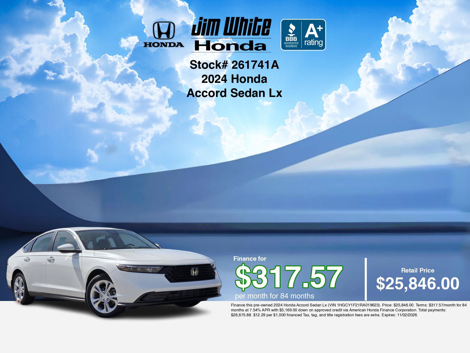 Certified 2024 Honda Accord LX image 5
