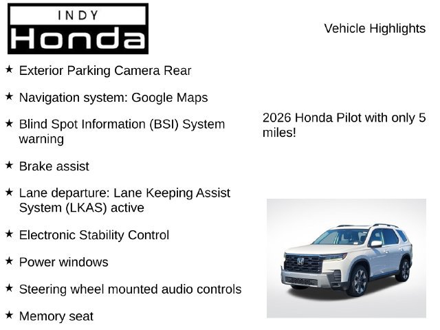 New 2026 Honda Pilot Touring image 7