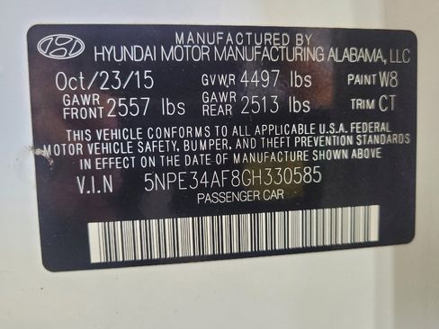 Used 2016 Hyundai Sonata Sport w/ Option Group 02 FWD image 33