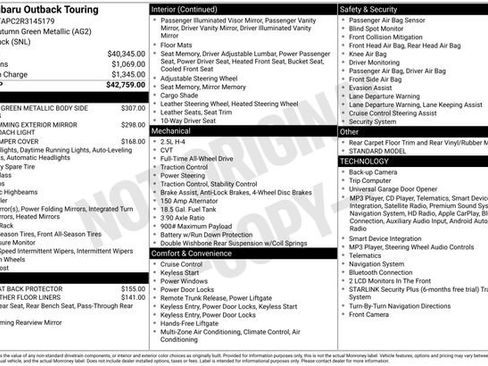 Used 2024 Subaru Outback Touring AWD/4WD image 7