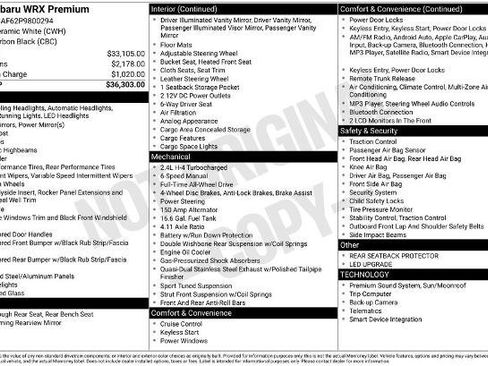 Used 2023 Subaru WRX Premium image 5