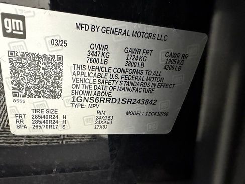 Used 2025 Chevrolet Tahoe RST w/ RST Capability Package AWD/4WD image 40