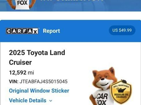 Used 2025 Toyota Land Cruiser w/ Premium Package AWD/4WD image 5