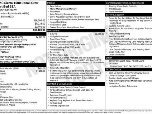 Certified 2025 GMC Sierra 1500 Denali w/ Denali Reserve Package AWD/4WD image 6