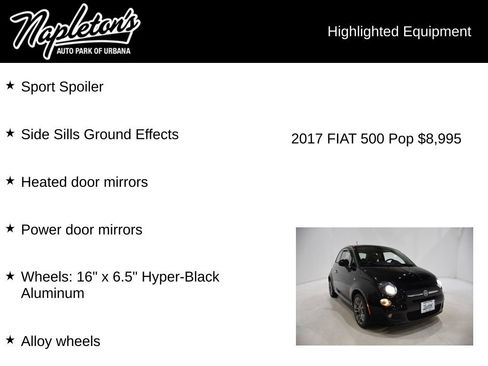 Used 2017 FIAT 500 Pop w/ Sport Appearance Package image 16