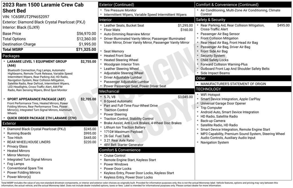 Used 2023 RAM 1500 Laramie AWD/4WD image 24