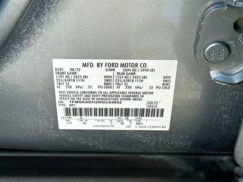 Used 2022 Ford Explorer XLT image 37
