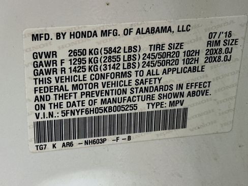 Used 2019 Honda Pilot Elite image 12