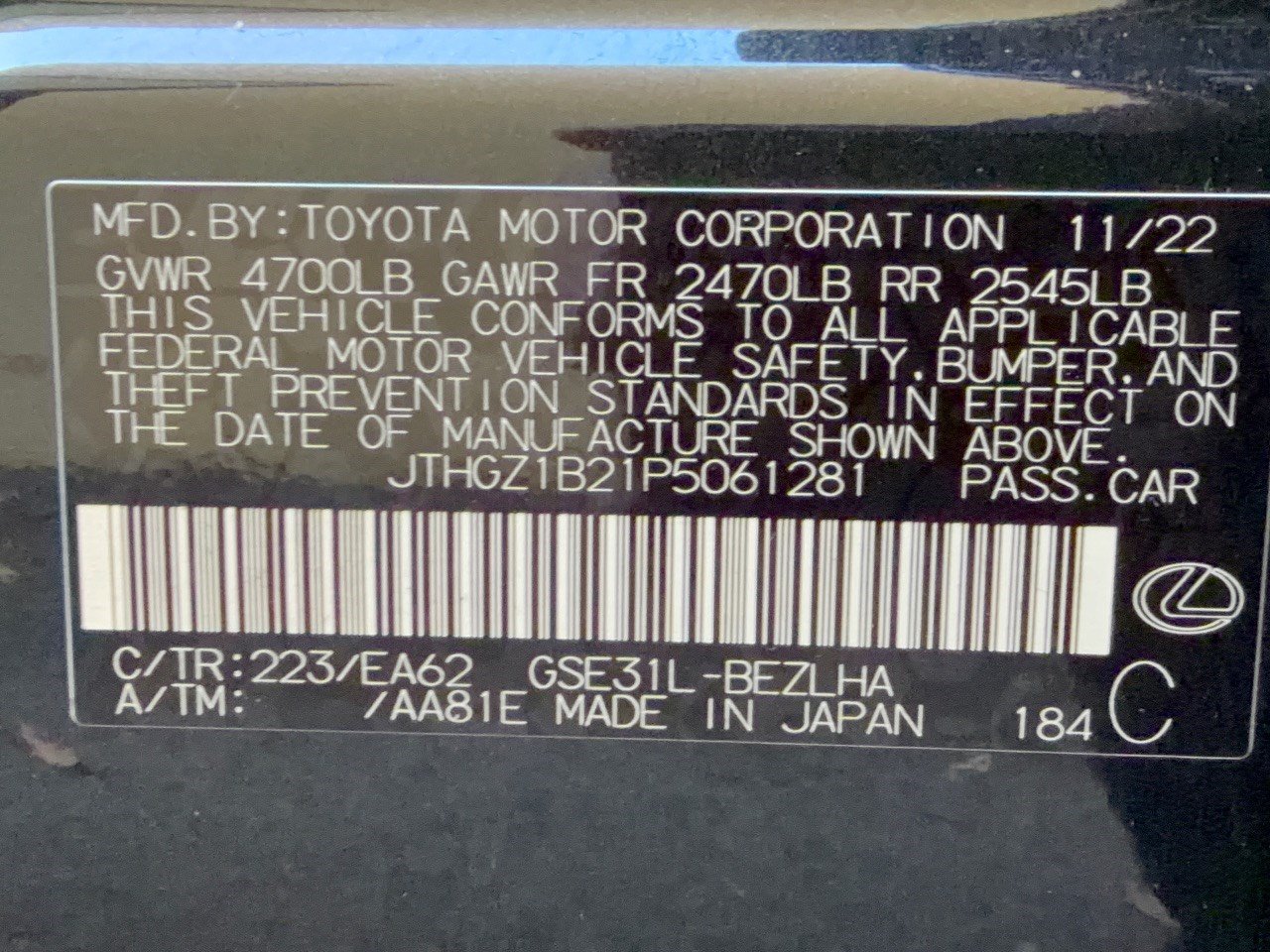 Certified 2023 Lexus IS 350 F Sport w/ Accessory Package 2 RWD image 36