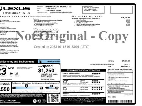 Used 2022 Lexus RX 350 FWD image 2