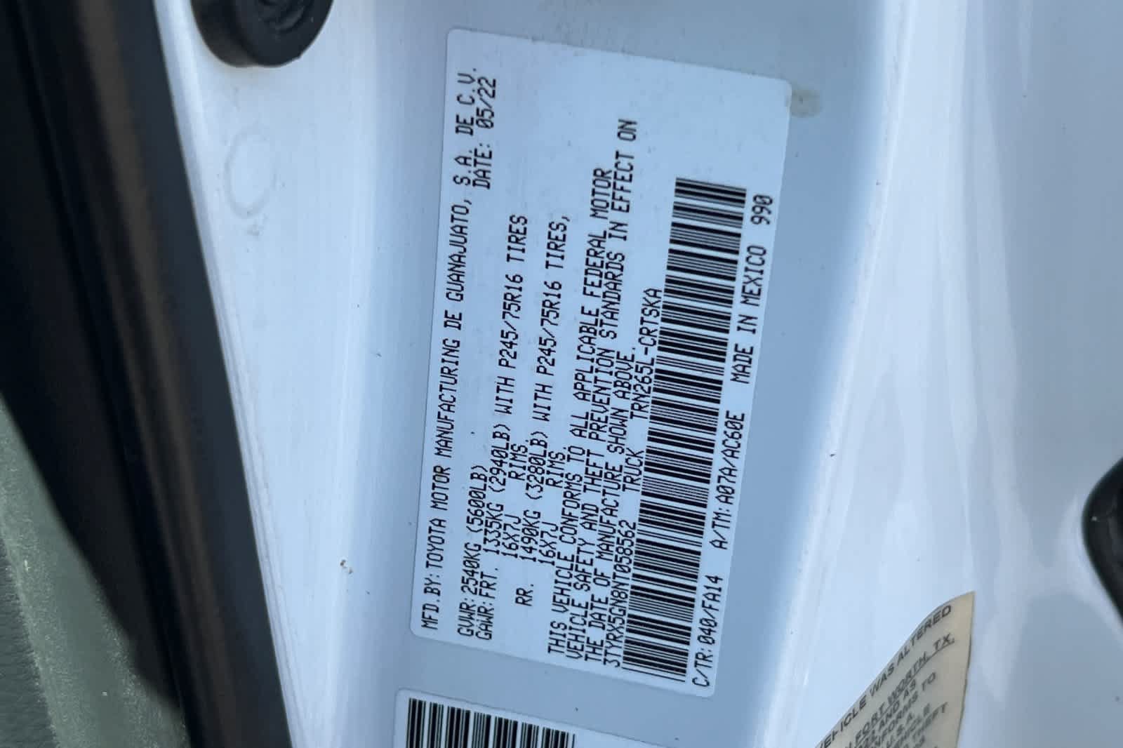 Certified 2022 Toyota Tacoma SR RWD image 30