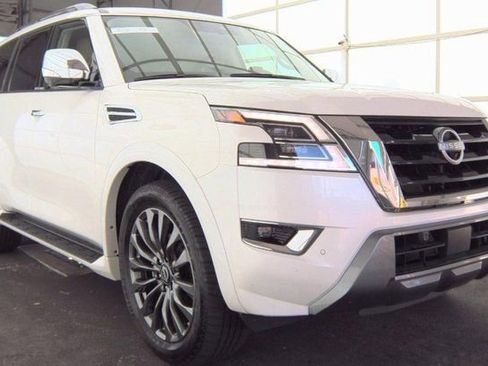 Certified 2024 Nissan Armada Platinum w/ Captain's Chairs Package image 1