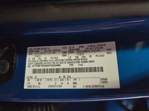 Used 2019 Ford F150 Raptor w/ Equipment Group 802A Luxury image 99