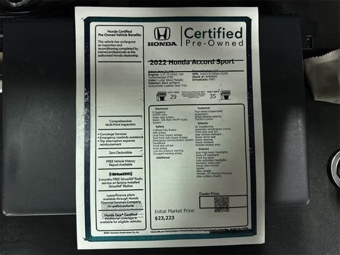 Used 2022 Honda Accord Sport image 13