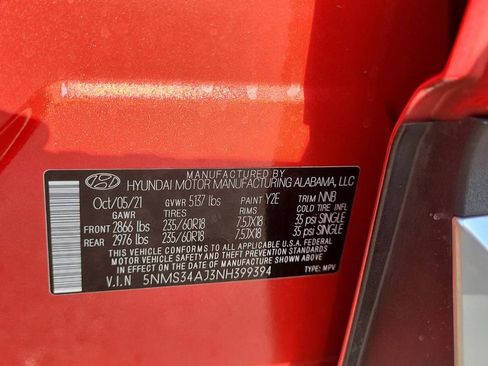 Used 2022 Hyundai Santa Fe SEL w/ Convenience + Premium Package FWD image 29