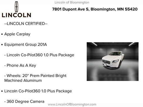 Certified 2023 Lincoln Nautilus Reserve w/ Equipment Group 201A image 6