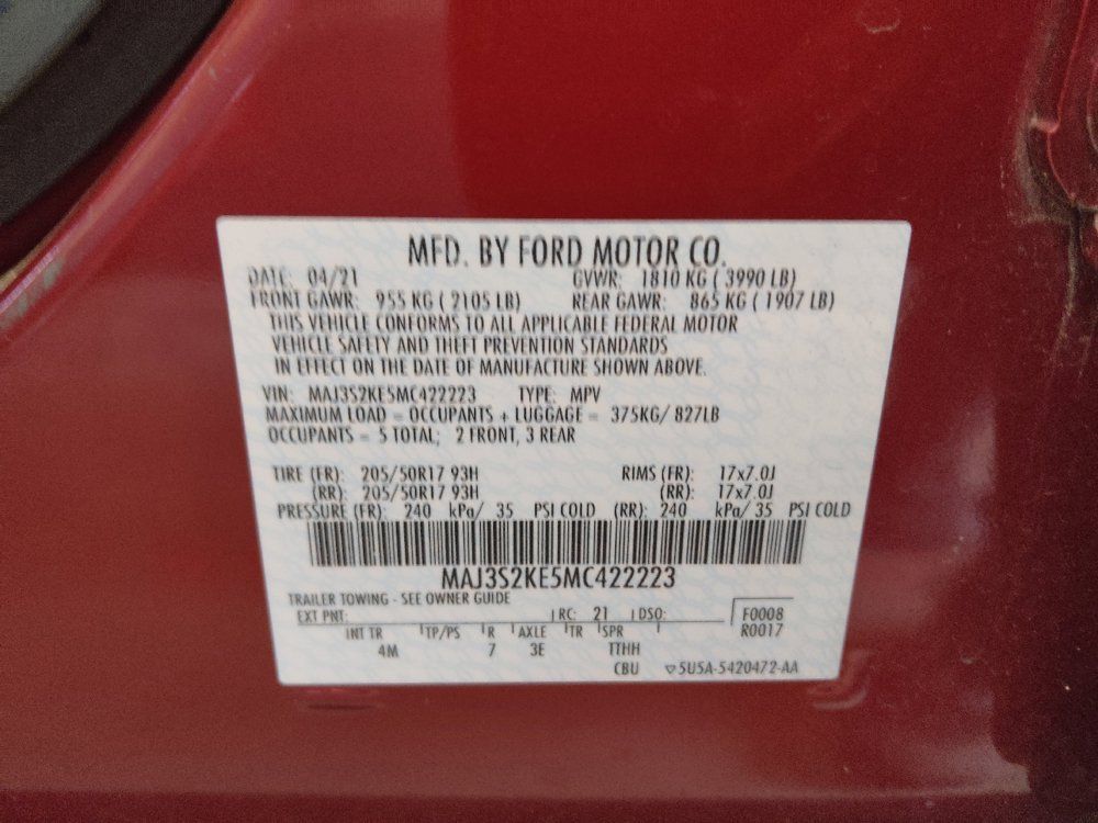 Used 2021 Ford EcoSport Titanium FWD image 33